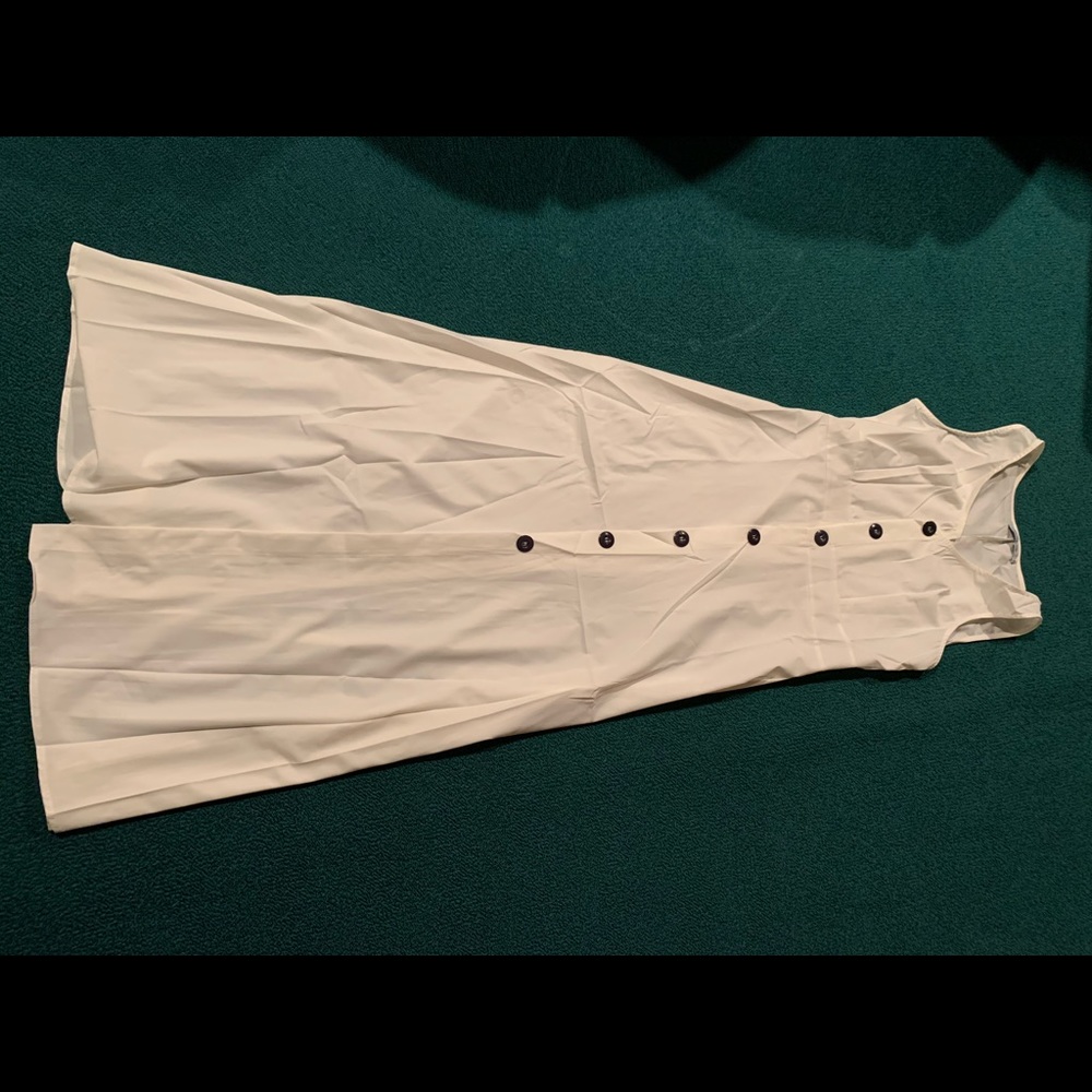 White silk dress